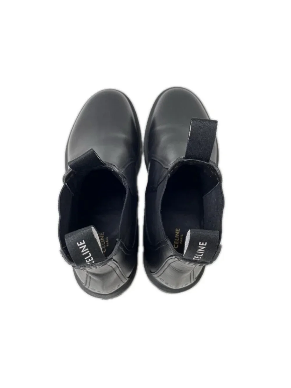 Celine Margaret Chelsea Boots Shiny Bull